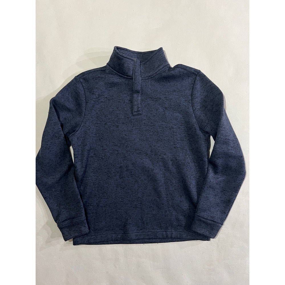 Banana Republic Men's Navy Blue 1/4 Snap Pullover Sweatshirt - M